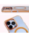 Kup Etui z pierścieniem magnetickým Bizon Case Marco do Apple iPhone 13 Pro průhledné s oranžovým rámem - BIZ7045 - {ean13} - Sklep Home Screen