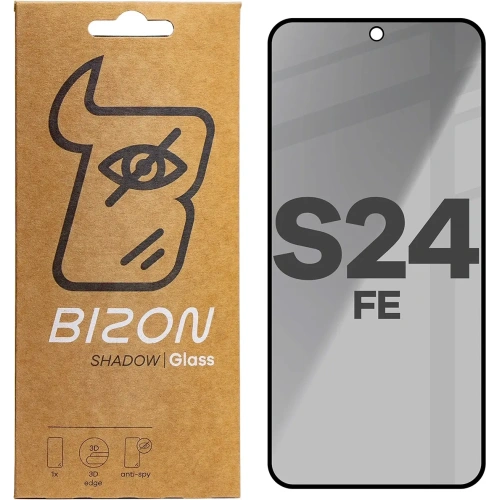 Kup Bizon Glass Edge Shadow Samsung Galaxy S24 FE getönt mit einem schwarzen Rahmen - BIZ7046 - {ean13} - Sklep Home Screen