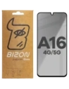 Prywatyzujące szkło hartowane Bizon Glass Edge Shadow do Samsung Galaxy A16 4G/5G przyciemniane z czarną ramką