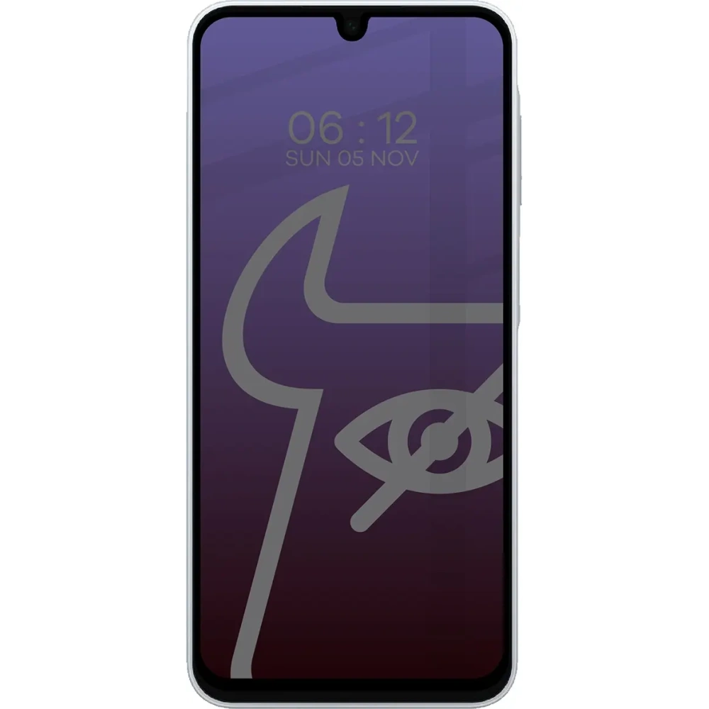 Prywatyzujące szkło hartowane Bizon Glass Edge Shadow do Samsung Galaxy A16 4G/5G przyciemniane z czarną ramką