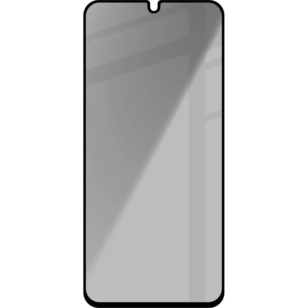 Prywatyzujące szkło hartowane Bizon Glass Edge Shadow do Samsung Galaxy A16 4G/5G przyciemniane z czarną ramką