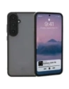 Bizon Case Angelo Samsung Galaxy S24 FE rauchig mit einem schwarzen Rahmen