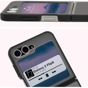 Kup Bizon Case Angelo Samsung Galaxy Z Flip6 füstös fekete kerettel - BIZ7050 - {ean13} - Sklep Home Screen