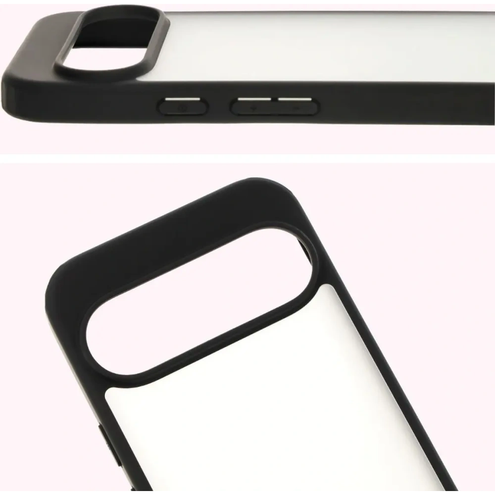 Etui Bizon Case Angelo do Google Pixel 9 / 9 Pro przydymione z czarną ramką