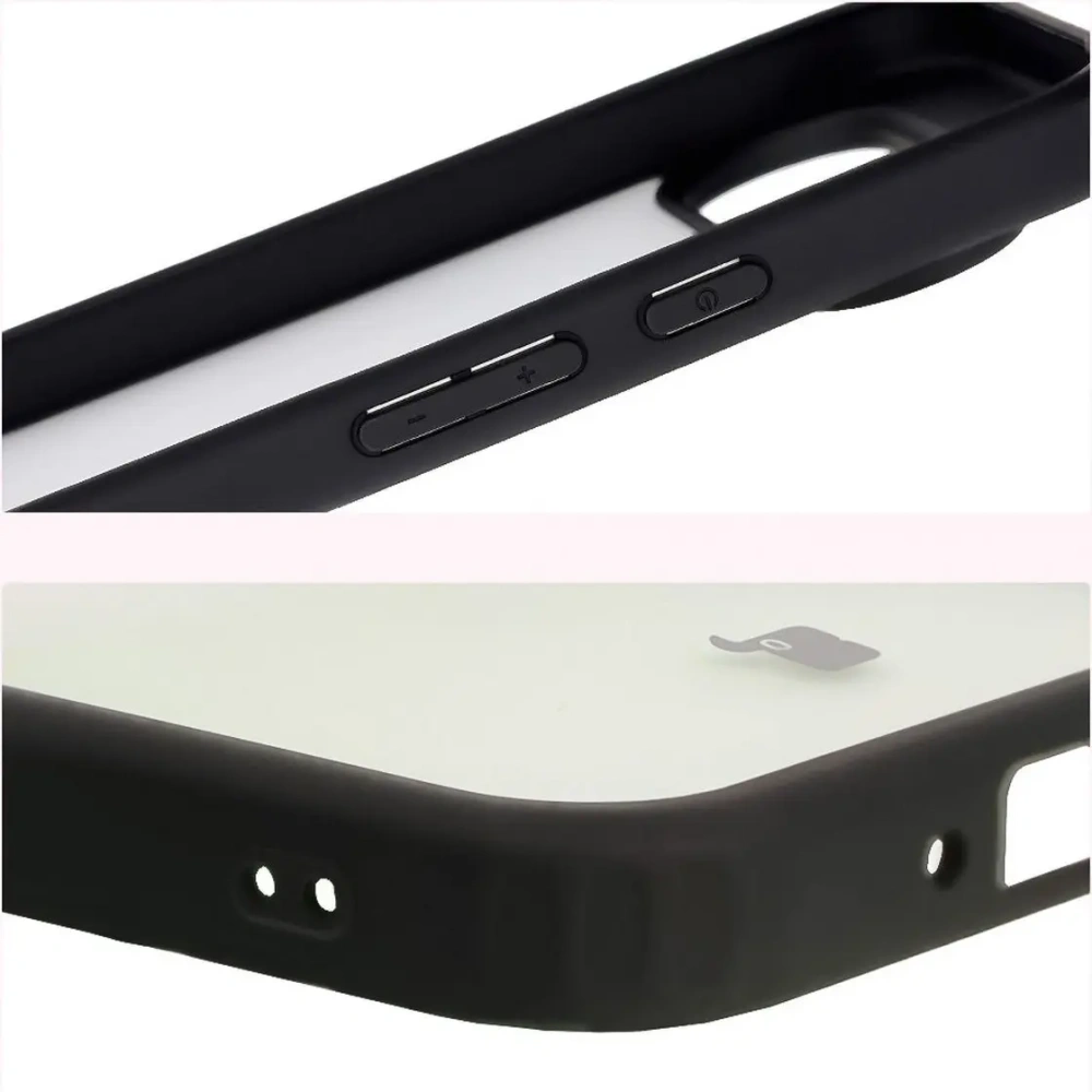 Etui Bizon Case Angelo do Google Pixel 9 / 9 Pro przydymione z czarną ramką