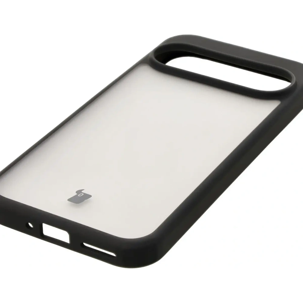 Etui Bizon Case Angelo do Google Pixel 9 / 9 Pro przydymione z czarną ramką