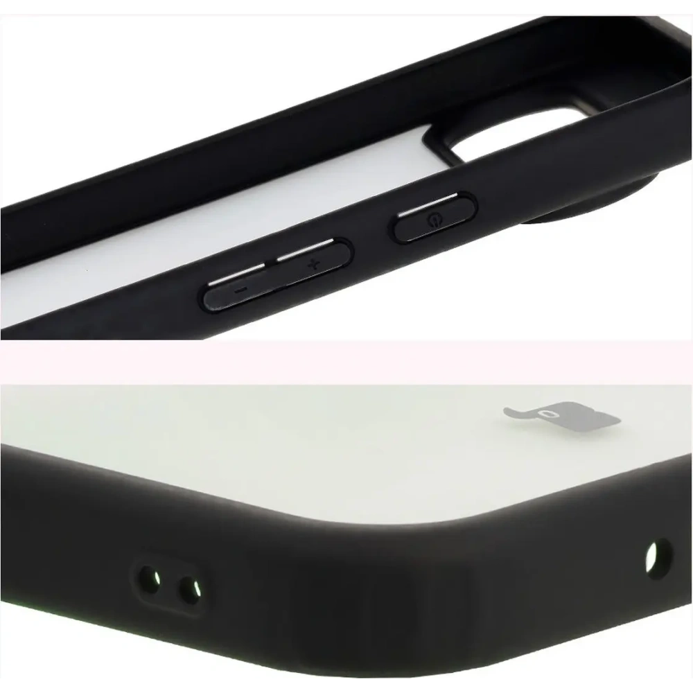 Etui Bizon Case Angelo do Google Pixel 9 Pro XL przydymione z czarną ramką