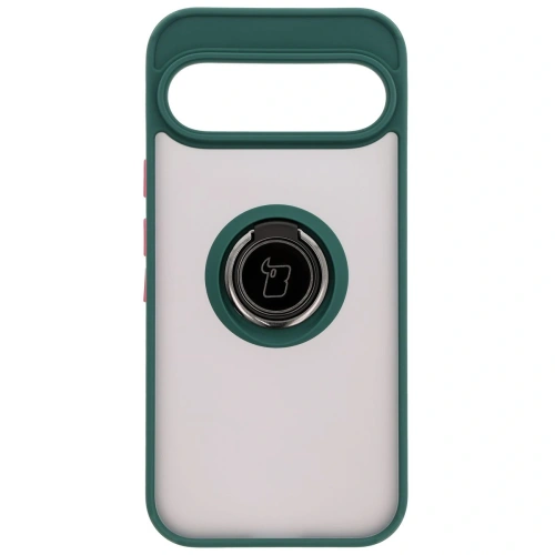 Kup Bizon Case Hybrid Ring Google Pixel 9 / 9 Pro rauchig mit einem dunkelgrünen Rahmen - BIZ7053 - {ean13} - Sklep Home Screen