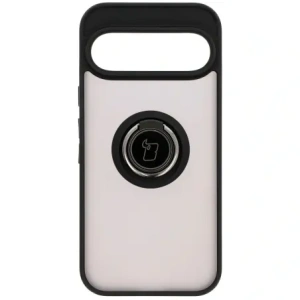 Kup Etui z uchwytem na palec Bizon Case Hybrid Ring do Google Pixel 9 / 9 Pro kouřové s černým rámečkem - BIZ7054 - {ean13} - Sklep Home Screen