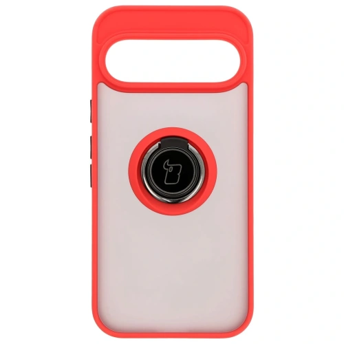 Kup Bizon Case Hybrid Ring Google Pixel 9 / 9 Pro rauchig mit einem roten Rahmen - BIZ7055 - {ean13} - Sklep Home Screen