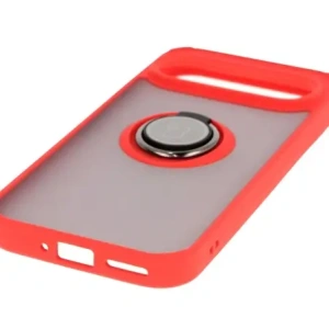 Kup Etui s úchopem na prst Bizon Case Hybrid Ring pro Google Pixel 9 / 9 Pro kouřové s červeným rámečkem - BIZ7055 - {ean13} - Sklep Home Screen