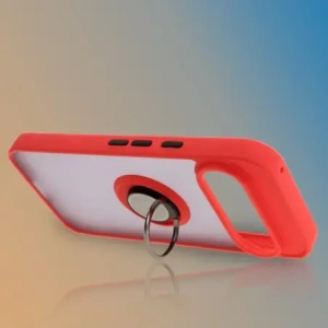 Kup Etui z uchwytem na palec Bizon Case Hybrid Ring do Google Pixel 9 / 9 Pro przydymione z czerwoną ramką - BIZ7055 - {ean13} - Sklep Home Screen