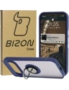 Bizon Case Hybrid Ring Google Pixel 9 / 9 Pro rauchig mit einem navyblauen Rahmen