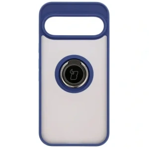Kup Etui z uchwytem na palec Bizon Case Hybrid Ring do Google Pixel 9 / 9 Pro przydymione z granatową ramką - BIZ7056 - {ean13} - Sklep Home Screen