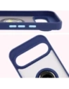Kup Bizon Case Hybrid Ring Google Pixel 9 / 9 Pro fumos cu un cadru albastru marin - BIZ7056 - {ean13} - Sklep Home Screen