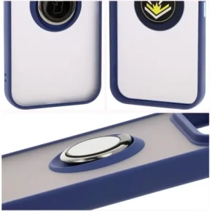 Kup Etui z uchwytem na palec Bizon Case Hybrid Ring do Google Pixel 9 / 9 Pro przydymione z granatową ramką - BIZ7056 - {ean13} - Sklep Home Screen