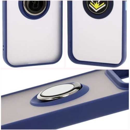 Kup Bizon Case Hybrid Ring Google Pixel 9 / 9 Pro fumos cu un cadru albastru marin - BIZ7056 - {ean13} - Sklep Home Screen