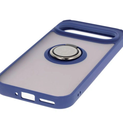 Kup Bizon Case Hybrid Ring Google Pixel 9 / 9 Pro fumos cu un cadru albastru marin - BIZ7056 - {ean13} - Sklep Home Screen
