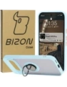 Bizon Case Hybrid Ring Google Pixel 9 / 9 Pro rauchig mit einem hellblauen Rahmen