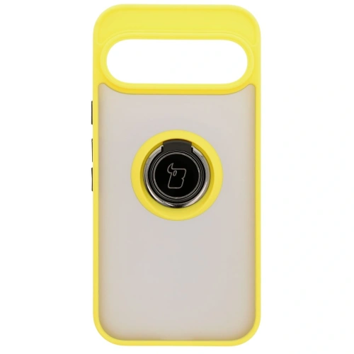 Kup Bizon Case Hybrid Ring Google Pixel 9 / 9 Pro rauchig mit einem gelben Rahmen - BIZ7058 - {ean13} - Sklep Home Screen