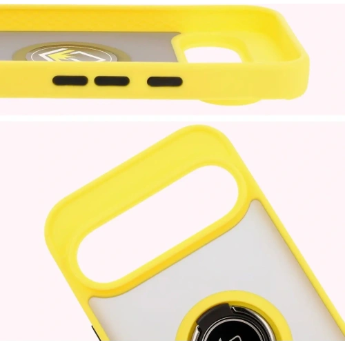 Kup Bizon Case Hybrid Ring Google Pixel 9 / 9 Pro rauchig mit einem gelben Rahmen - BIZ7058 - {ean13} - Sklep Home Screen