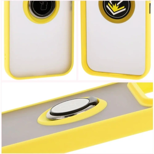 Kup Bizon Case Hybrid Ring Google Pixel 9 / 9 Pro rauchig mit einem gelben Rahmen - BIZ7058 - {ean13} - Sklep Home Screen