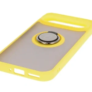 Kup Etui s úchopem na prst Bizon Case Hybrid Ring pro Google Pixel 9 / 9 Pro kouřové s žlutým rámem - BIZ7058 - {ean13} - Sklep Home Screen