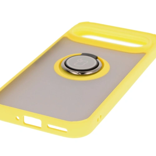 Kup Bizon Case Hybrid Ring Google Pixel 9 / 9 Pro rauchig mit einem gelben Rahmen - BIZ7058 - {ean13} - Sklep Home Screen