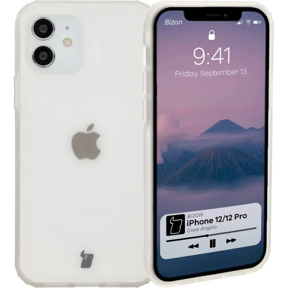 Etui Bizon Case Angelo do Apple iPhone 12 Pro / 12 półprzezroczyste