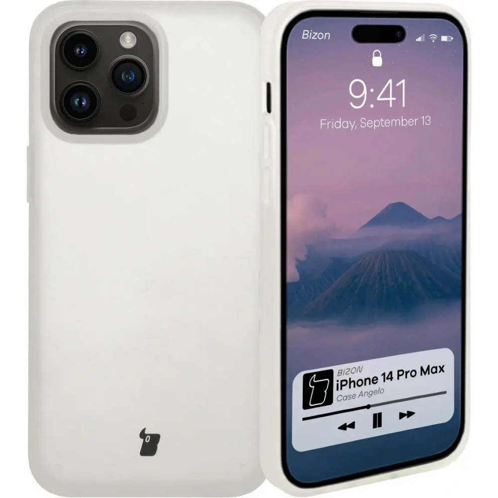 Etui Bizon Case Angelo do Apple iPhone 14 Pro Max półprzezroczyste