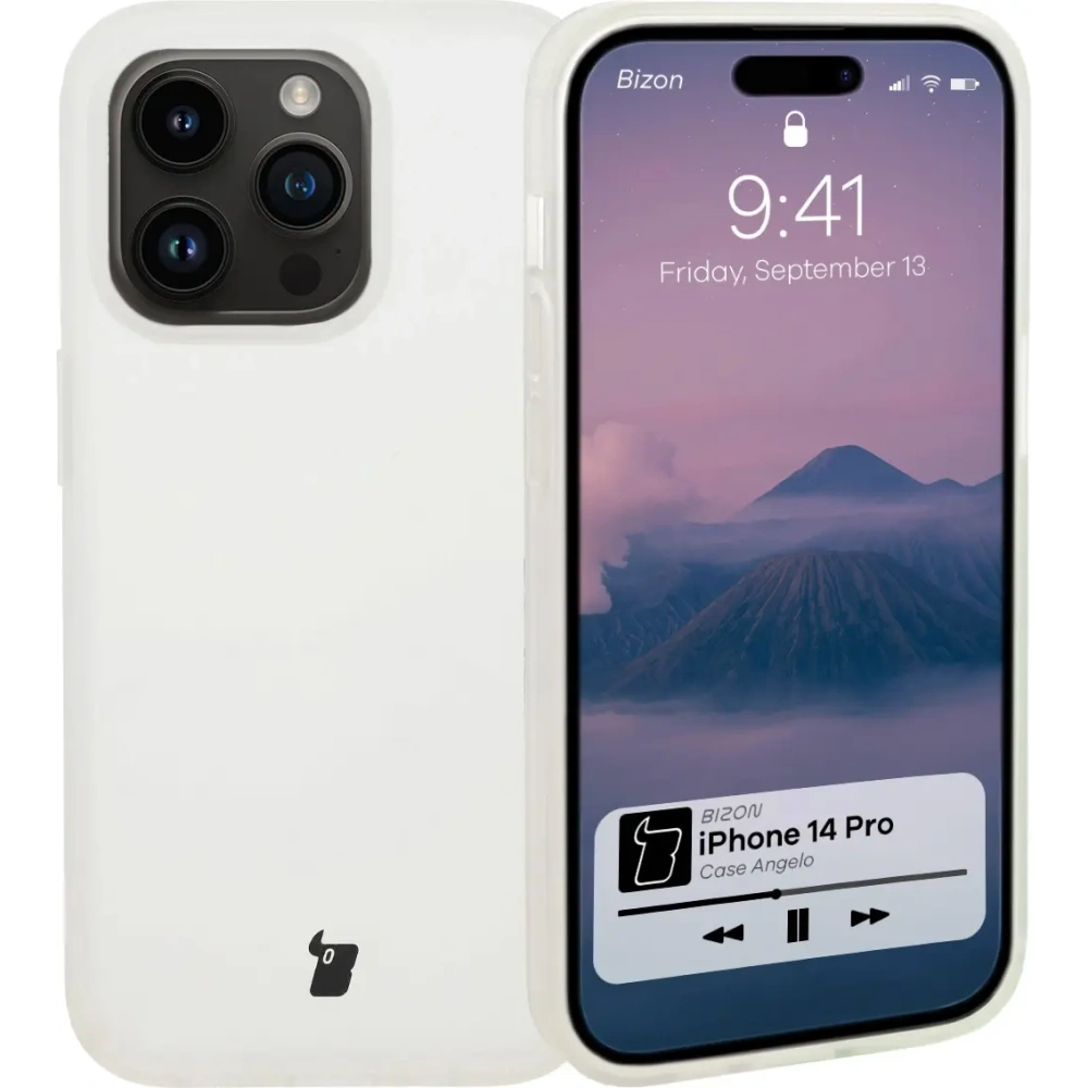 Etui Bizon Case Angelo do Apple iPhone 14 Pro półprzezroczyste
