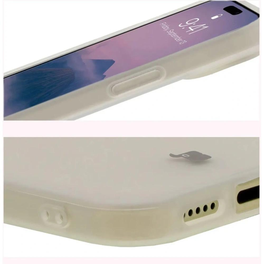 Etui Bizon Case Angelo do Apple iPhone 15 półprzezroczyste