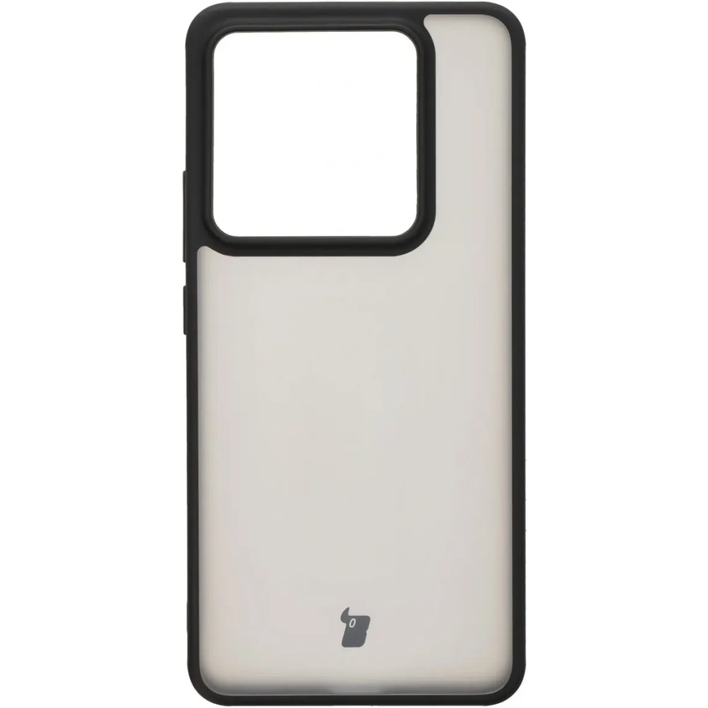 Etui Bizon Case Angelo do Xiaomi 14T Pro przydymione z czarną ramką