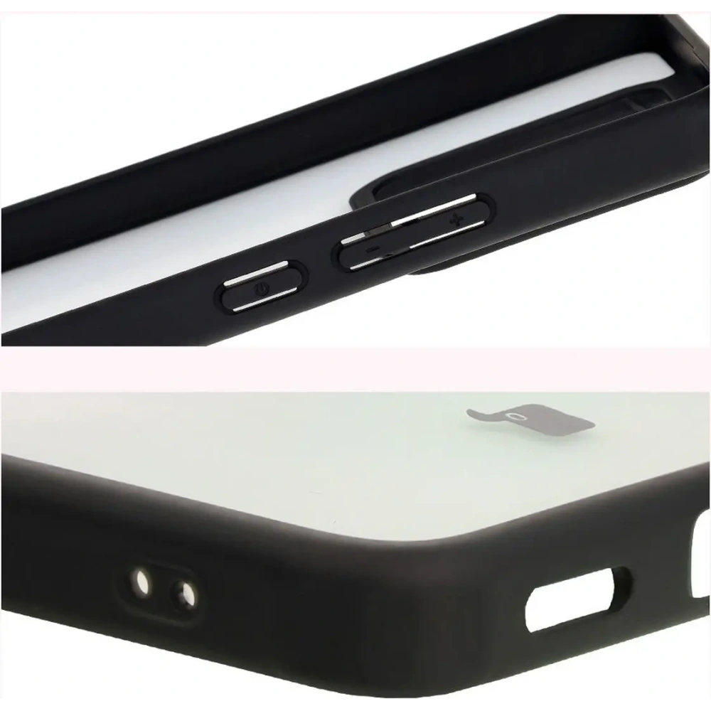 Etui Bizon Case Angelo do Xiaomi 14T Pro przydymione z czarną ramką