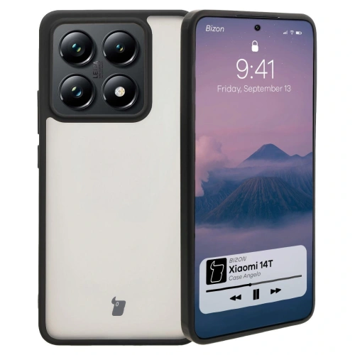 Kup Bizon Case Angelo Xiaomi 14T füstös fekete kerettel - BIZ7070 - {ean13} - Sklep Home Screen