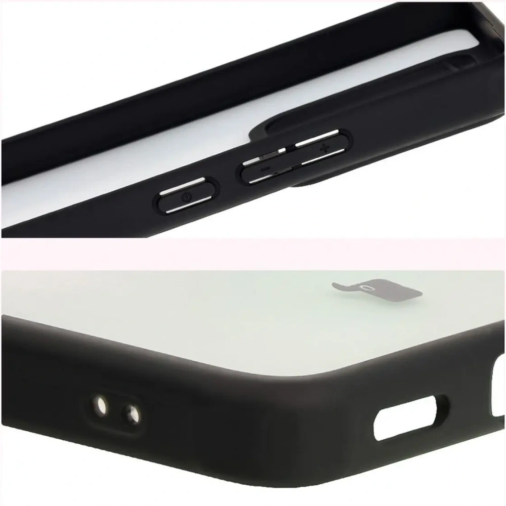 Etui Bizon Case Angelo do Xiaomi 14T przydymione z czarną ramką