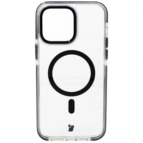 Kup Etui z pierścieniem magnetickým Bizon Case Marco do Apple iPhone 14 Pro Max průhledné s černým rámečkem - BIZ7073 - {ean13} - Sklep Home Screen