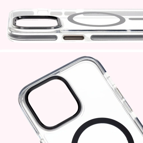 Kup Etui z pierścieniem magnetickým Bizon Case Marco do Apple iPhone 14 Pro Max průhledné s černým rámečkem - BIZ7073 - {ean13} - Sklep Home Screen