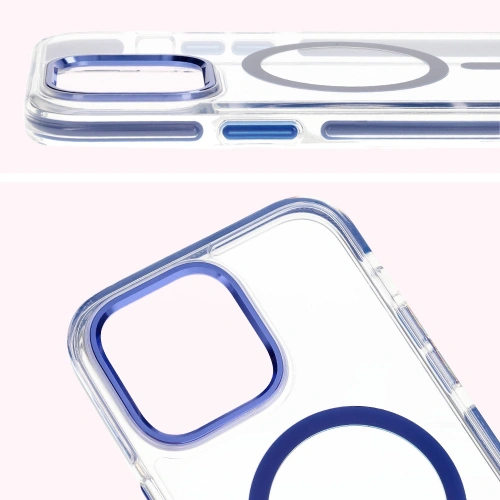 Kup Etui z pierścieniem magnetycznym Bizon Case Marco do Apple iPhone 14 Pro Max przezroczyste z niebieską ramką - BIZ7074 - {ean13} - Sklep Home Screen