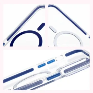 Kup Etui s magnetickým kroužkem Bizon Case Marco pro Apple iPhone 14 Pro Max průhledné s modrým rámečkem - BIZ7074 - {ean13} - Sklep Home Screen
