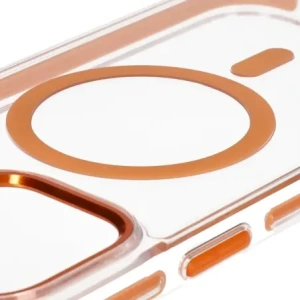 Kup Etui z pierścieniem magnetickým Bizon Case Marco do Apple iPhone 14 Pro Max průhledné s oranžovým rámem - BIZ7075 - {ean13} - Sklep Home Screen