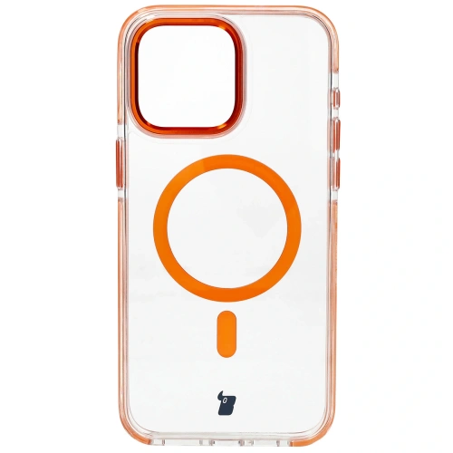 Buy Bizon Case Marco Apple iPhone 15 Pro Max clear with orange frame - BIZ7076 - {ean13} - Home Screen Store Europe