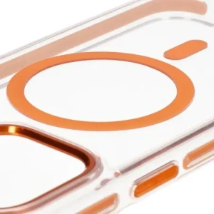 Kup Bizon Case Marco Apple iPhone 15 Pro Max clear cu ramă portocalie - BIZ7076 - {ean13} - Sklep Home Screen