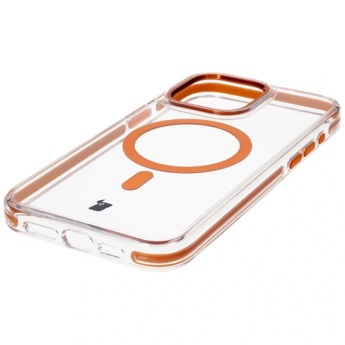 Buy Bizon Case Marco Apple iPhone 15 Pro Max clear with orange frame - BIZ7076 - {ean13} - Home Screen Store Europe
