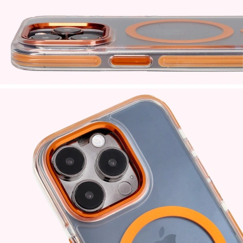 Kup Bizon Case Marco Apple iPhone 15 Pro átlátszó narancssárga kerettel - BIZ7077 - {ean13} - Sklep Home Screen