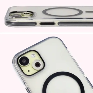 Buy Bizon Case Marco Apple iPhone 15 clear with black frame - BIZ7078 - {ean13} - Home Screen Store Europe