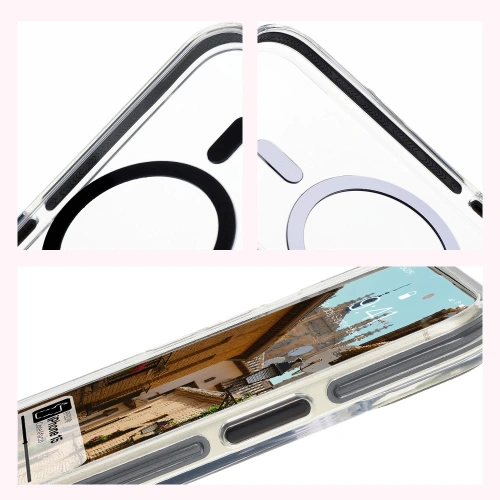 Buy Bizon Case Marco Apple iPhone 15 clear with black frame - BIZ7078 - {ean13} - Home Screen Store Europe