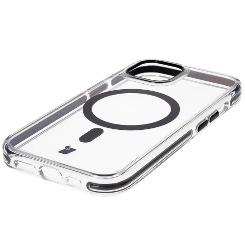 Kup Etui z pierścieniem magnetycznym Bizon Case Marco do Apple iPhone 15 przezroczyste z czarną ramką - BIZ7078 - {ean13} - Sklep Home Screen