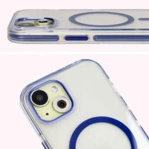 Buy Bizon Case Marco Apple iPhone 15 clear with blue frame - BIZ7079 - {ean13} - Home Screen Store Europe