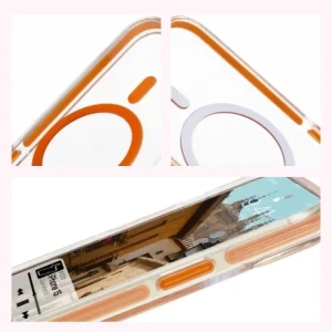Buy Bizon Case Marco Apple iPhone 15 clear with orange frame - BIZ7080 - {ean13} - Home Screen Store Europe